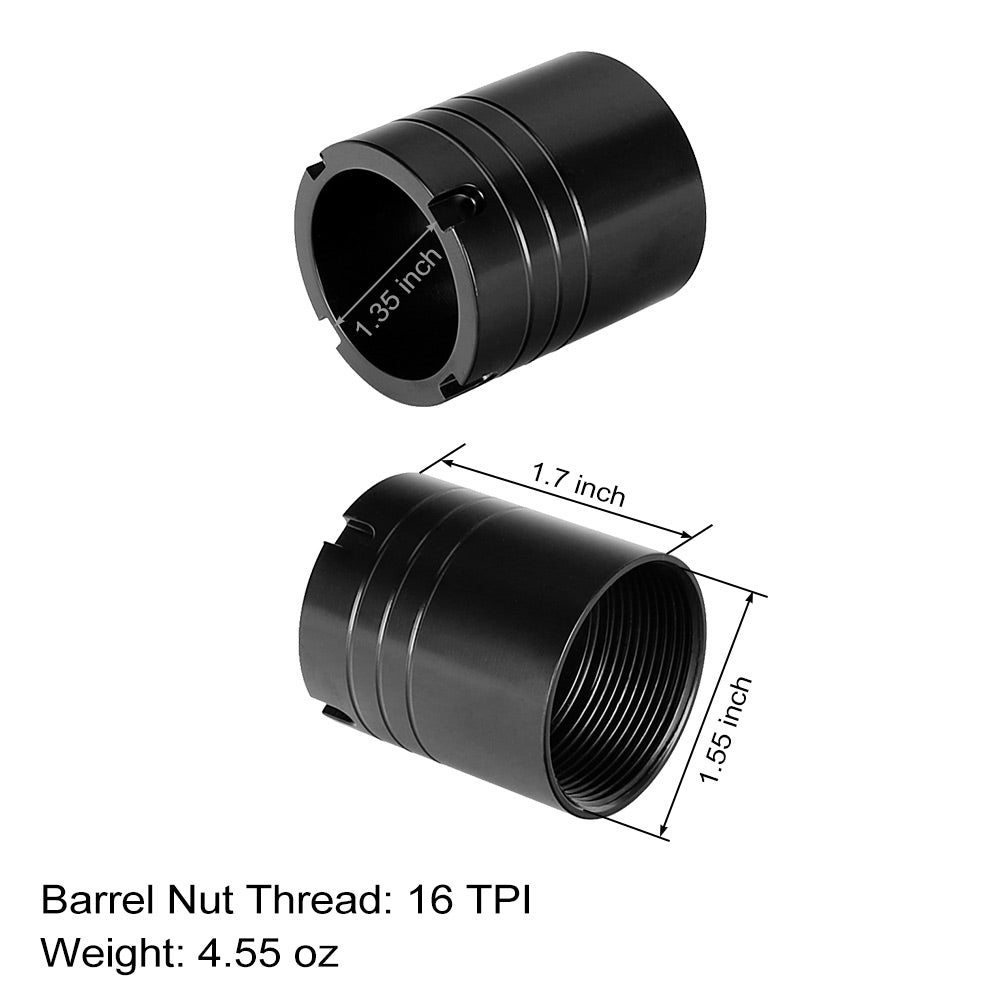 ohhunt® Low Profile LR-308 Handguard with Steel Barrel Nut 12" 15" 17"