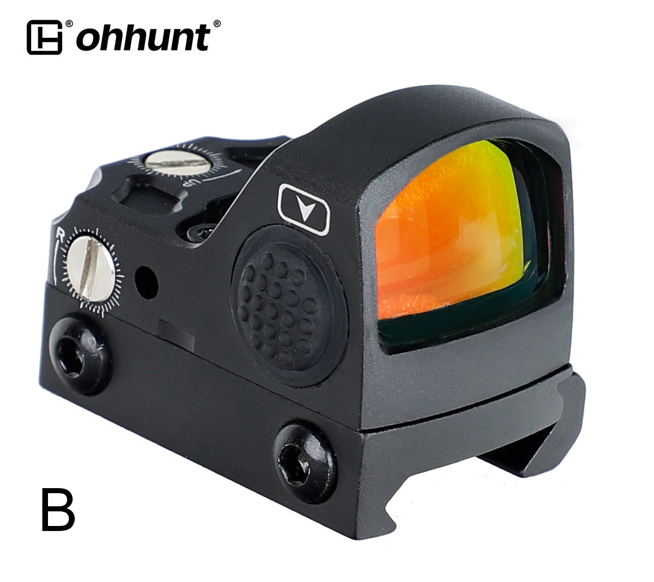 ohhunt® 2 MOA Shake Awake Micro Red Dot Sight with RMR Footprint Mount - D Model