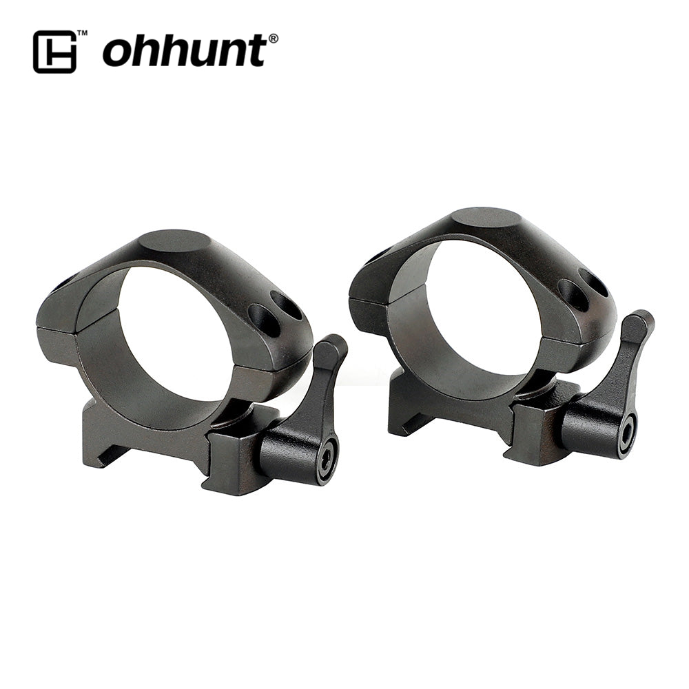 ohhunt® Steel Picatinny 30mm Scope Rings Quick Release Low Profile