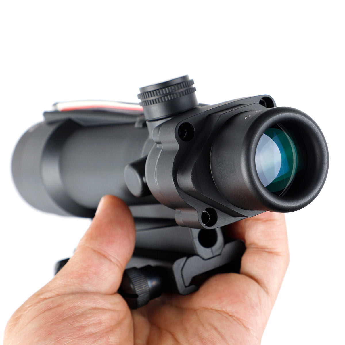 5X35 Real Fiber Optics Rifle Scope with Sunshades Diopter Adjustment