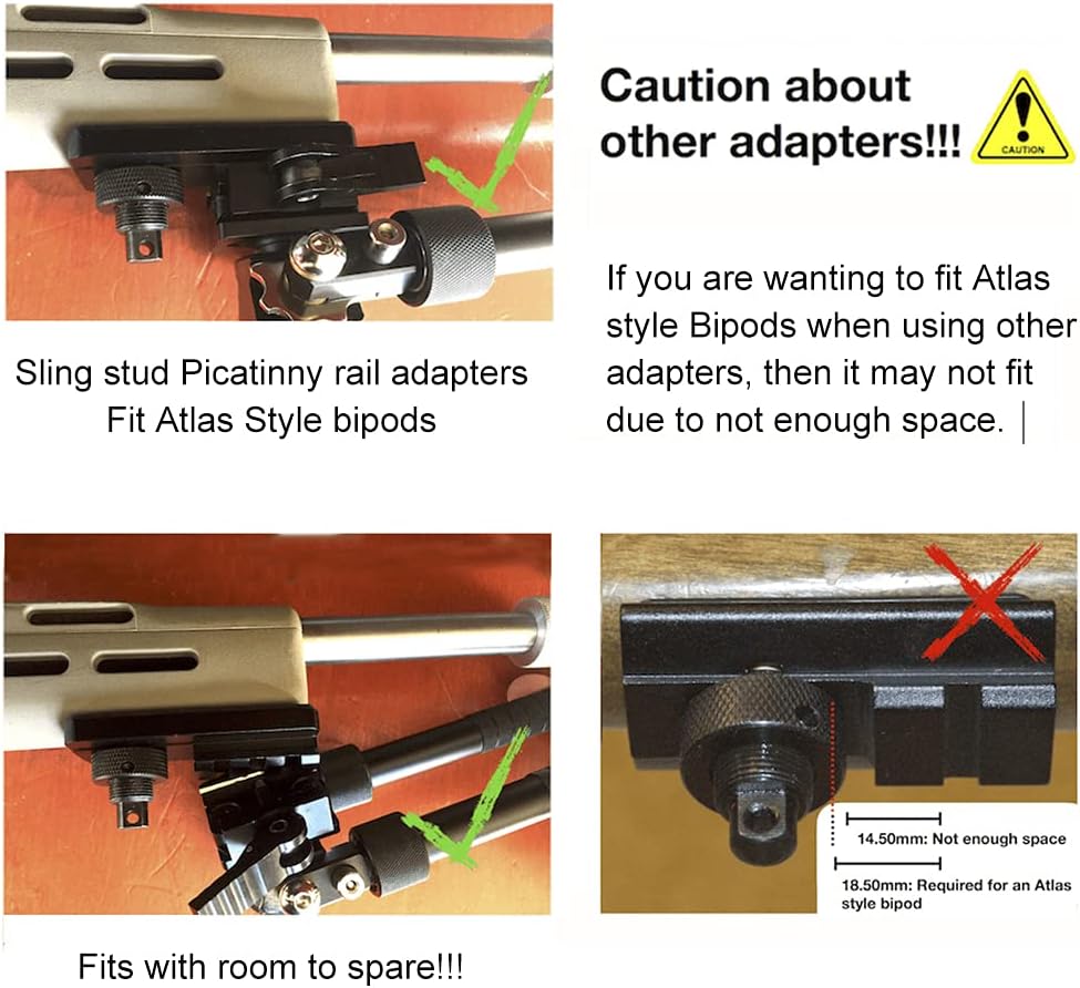 ohhunt® Sling Stud Picatinny Rail Adapter for Bipod