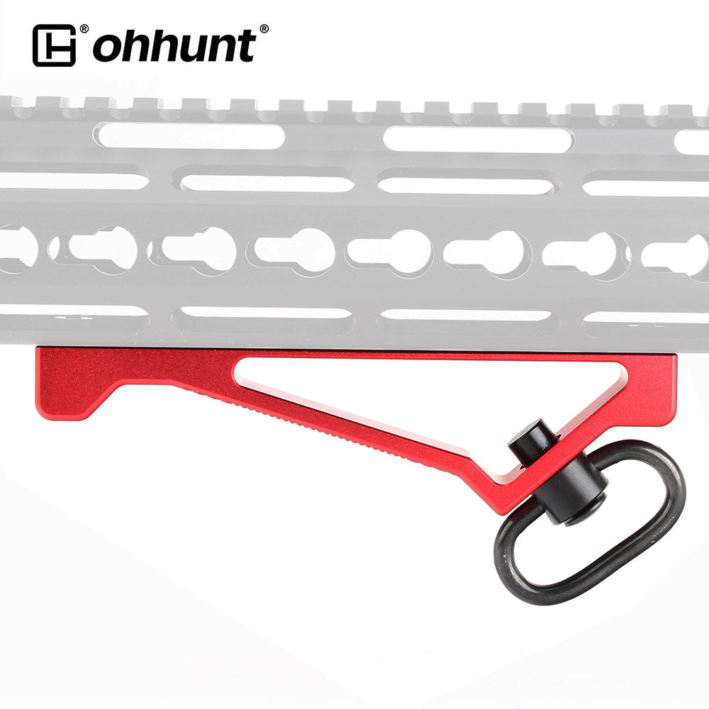 AR-15 keymod Angled Foregrip Aluminum Handstop for handguard - Red