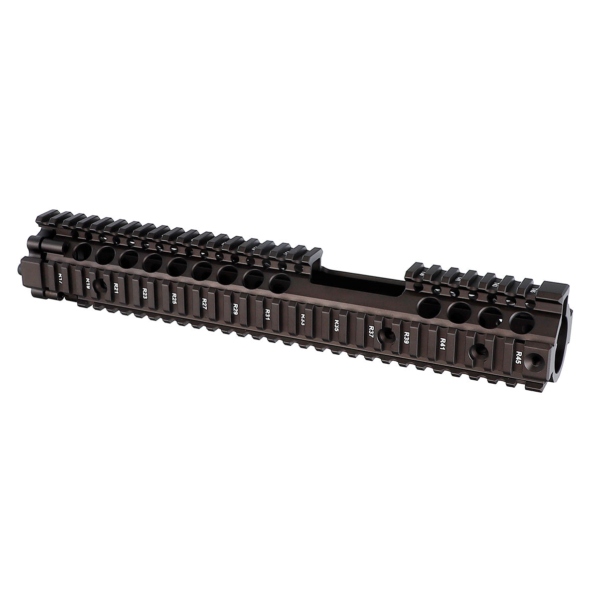 Coyote Tan M4A1 Handguard with FSP Cutout Free Float Quad Rail for AR-15 Deep FDE - 12.7 inch