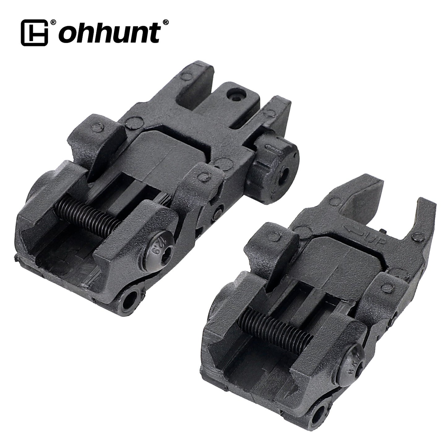 ohhunt® 5 Pairs Polymer AR15 Flip up Sights