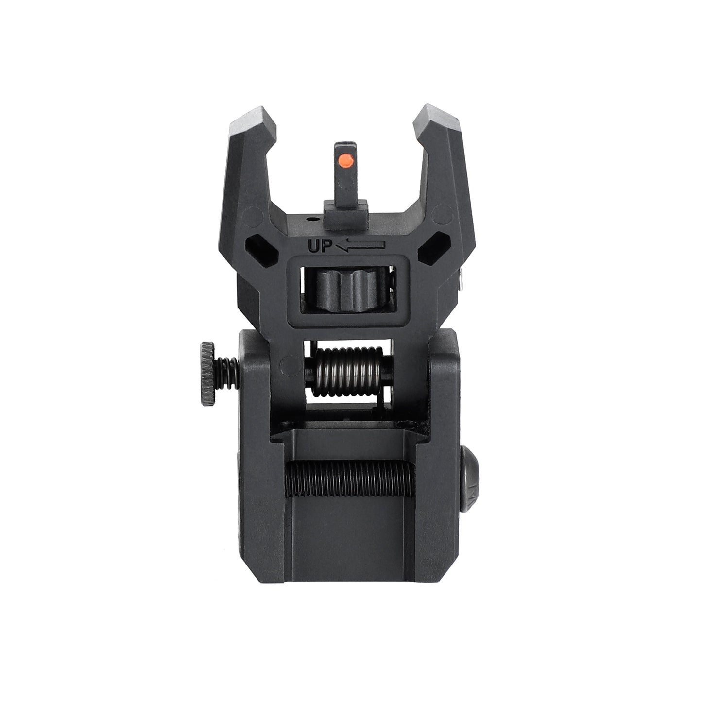 ohhunt® AR Flip Up Sights Back Up Front Rear Sight Set with Red&Green Fiber Optic Dots Polymer