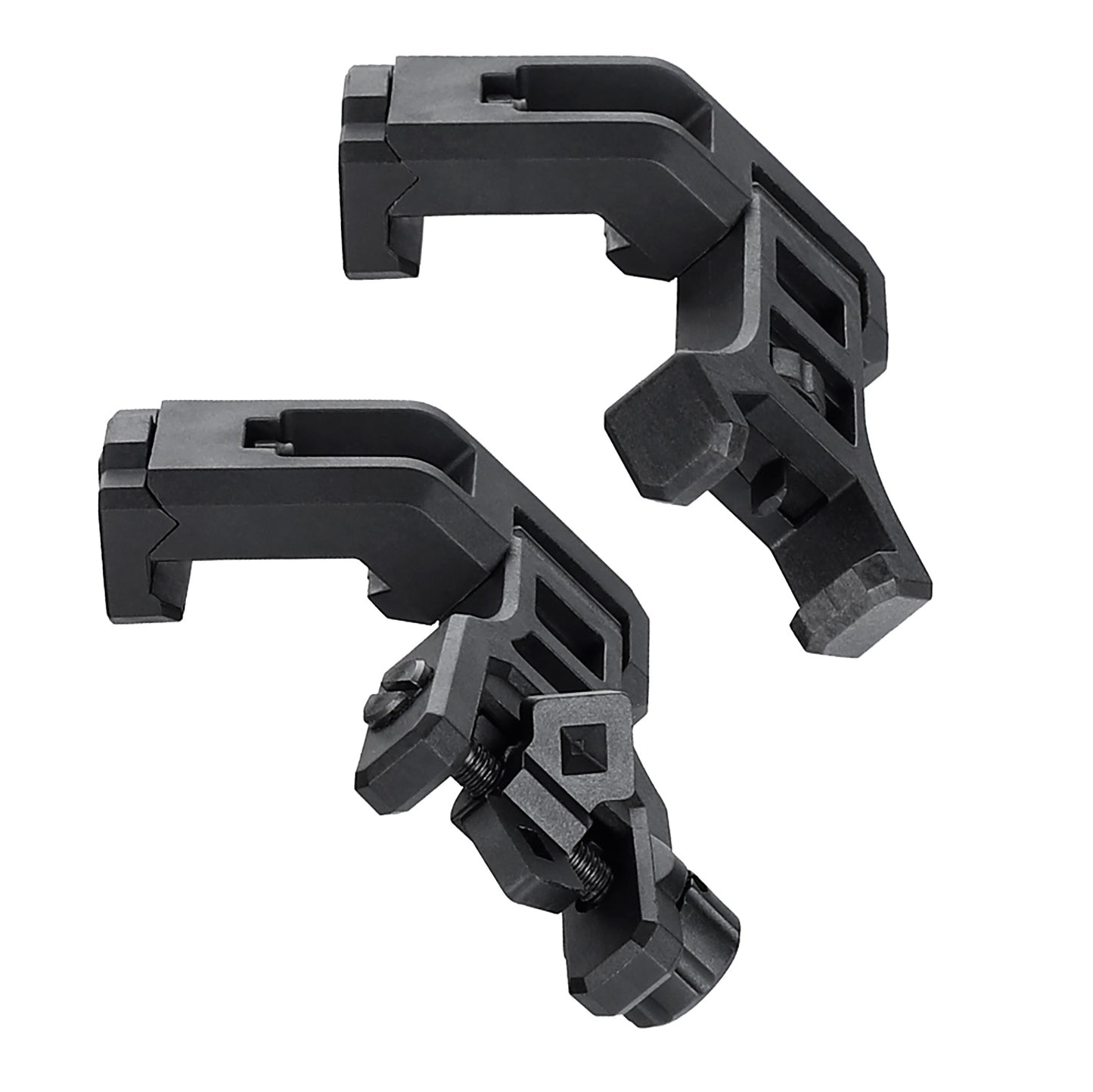 ohhunt 45 Degree Offset AR Flip Up Sights Rapid Transition Backup Front and Rear Sight for Picatinny Mount