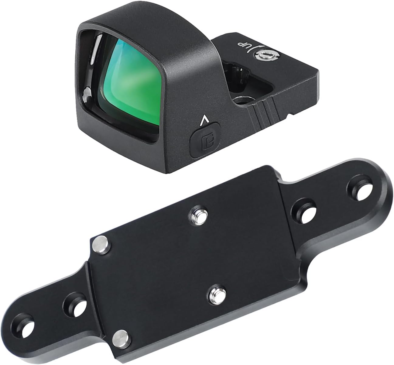 ohhunt® RD U2G Shake Awake 3 MOA Green Dot Sight with Picatinny and RMR Footprint Adapter Plate