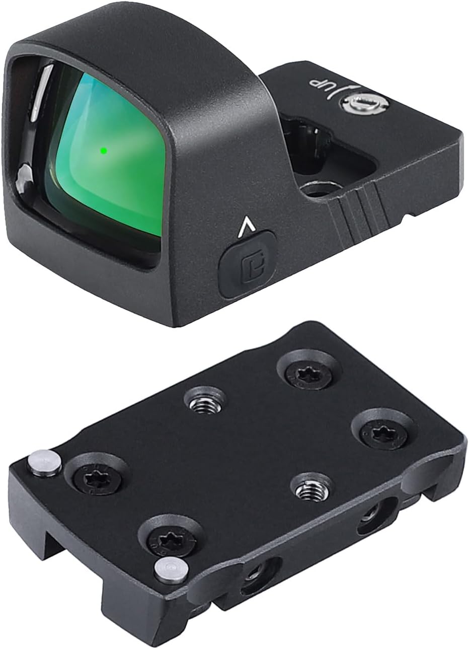 ohhunt® RD U2G Shake Awake 3 MOA Green Dot Sight with Picatinny and RMR Footprint Adapter Plate