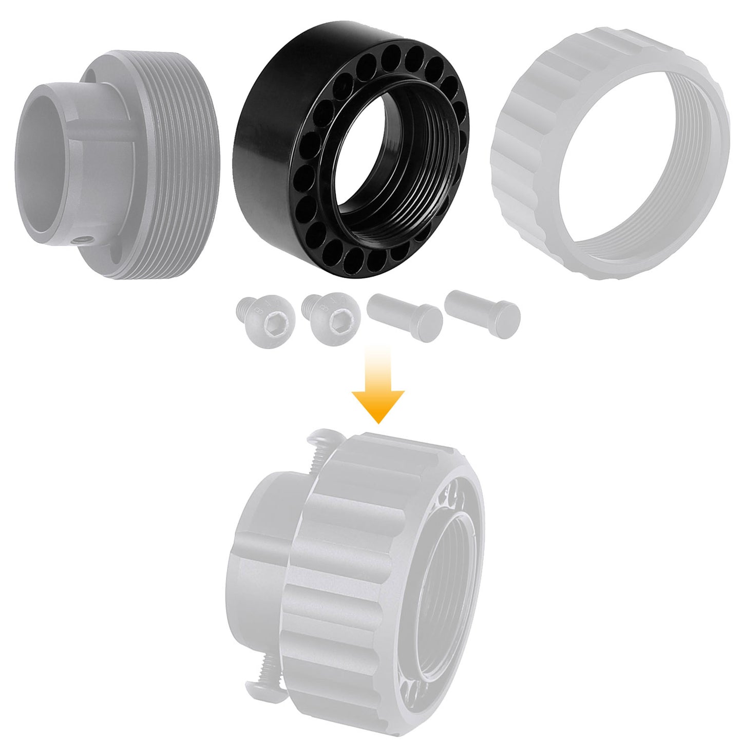 AR-15 Barrel Nut for MK12 handguard