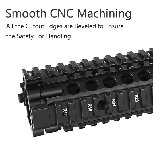 MK18 M4A1 Quad Rail Handguard Design de flutuação livre de duas peças para AR-15 - 12,7 polegadas