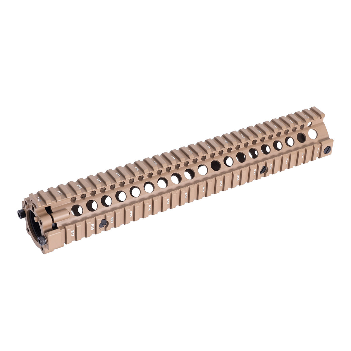 Desert Tan M4A1 Handguard Quad Rail Free Float Two-pieces Design AR-15 - 12.7 inch