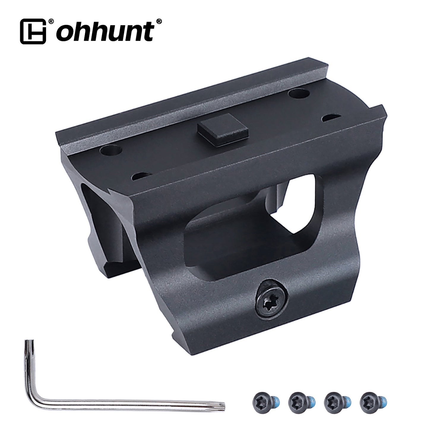 ohhunt® Picatinny Red Dot Riser Mount Compatible with Aimpoint Micro T1 T2 H1 H2 Lower 1/3 Co-witness Height