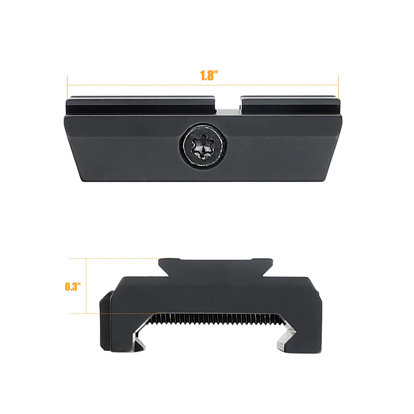 ohhunt® ロープロファイル ACRO フットプリント ピカティニー レッド ドット アダプター プレート Aimpoint ACRO / ohhunt FB O4 と互換性あり