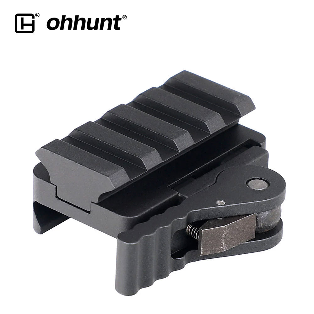 Montage Tactique HWZ Riser Quick Detach Double Rail Picatinny 20mm - Rail Surélevé Détachable Pour Carabine De Chasse