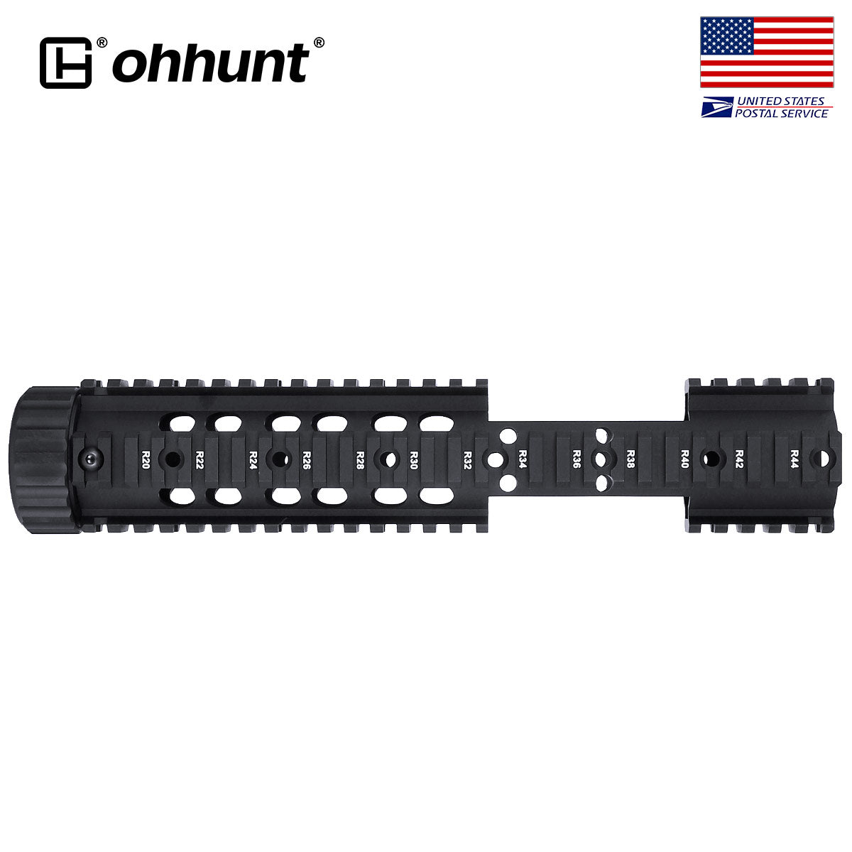 ohhunt® M4 M16 AR15 フリーフロート クアッドレール ハンドガード FSP
