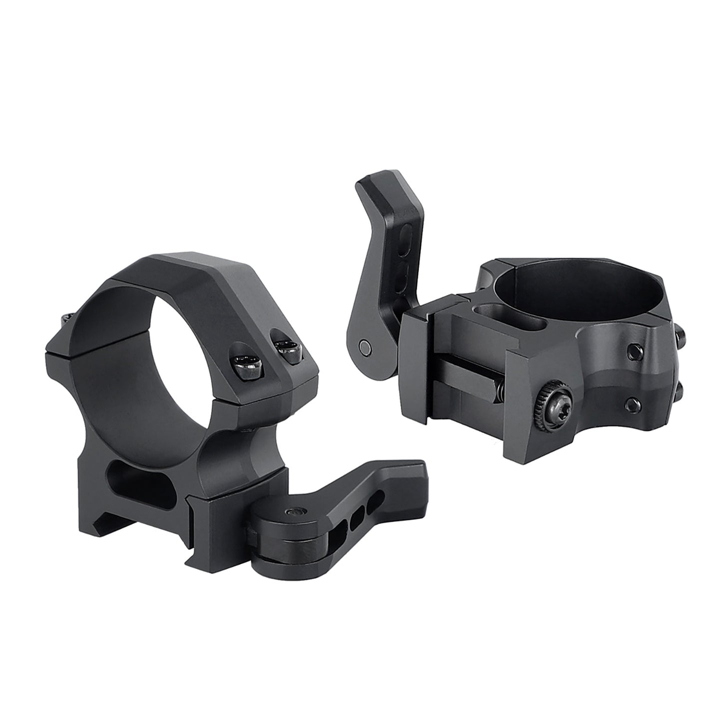 Ohhunt® Pro Anéis de escopo de liberação rápida de 30 mm Montagem em trilho Picatinny 7075-T6 Alumínio - Perfil Med