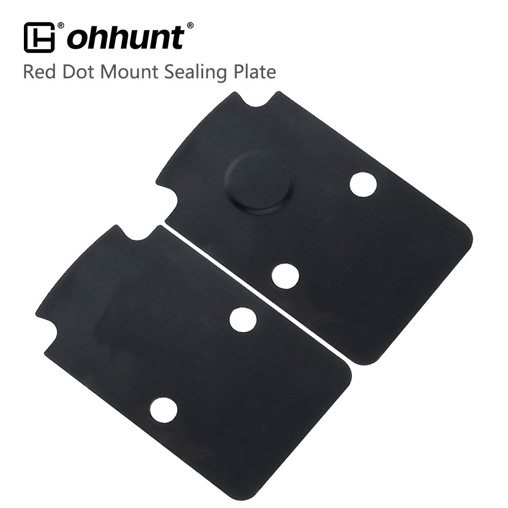 ohhunt® Red Dot Mount Anti Flicker Sealing Plate Kit Compatible with RMR SRO Footprint Optics for Glock