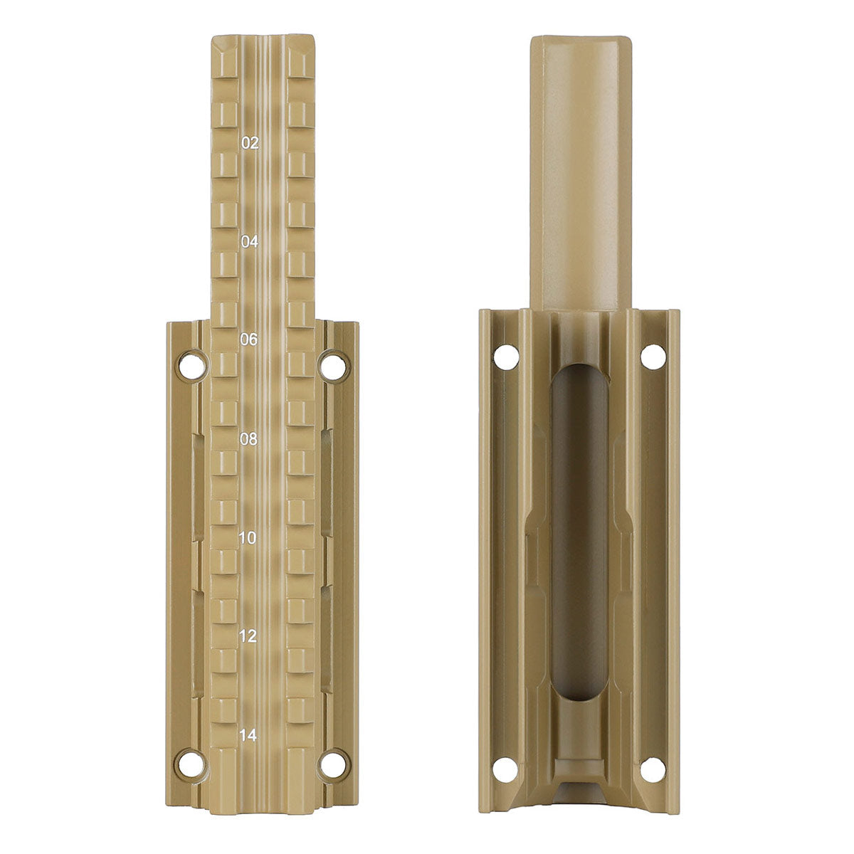 ohhunt Universal AK Quad Rail Handguard 2-Piece Construction - Desert Tan