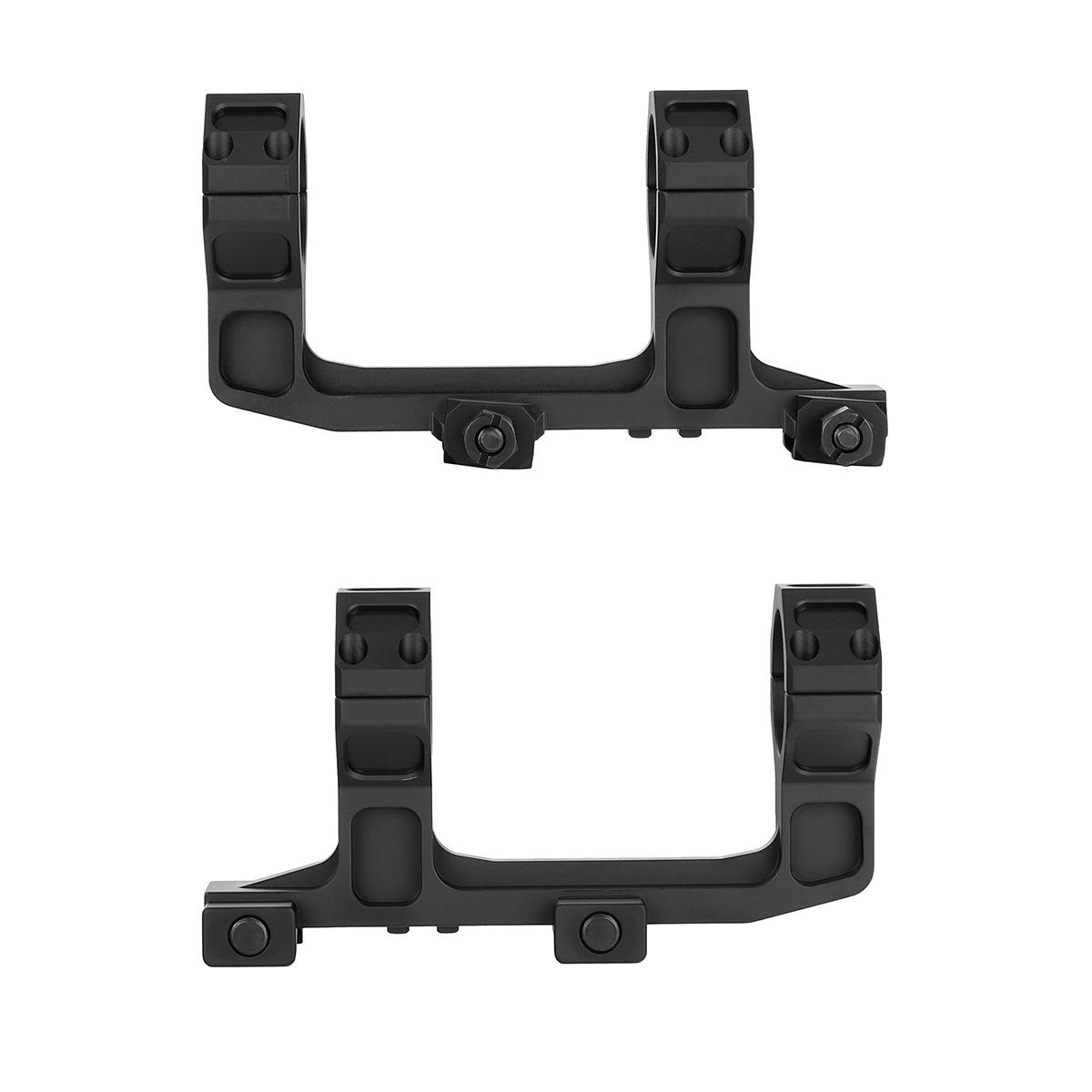 ohhunt® 30mm Cantilever Picatinny Scope Mount Ring Spacing 2.75" Height 1.93" - Black