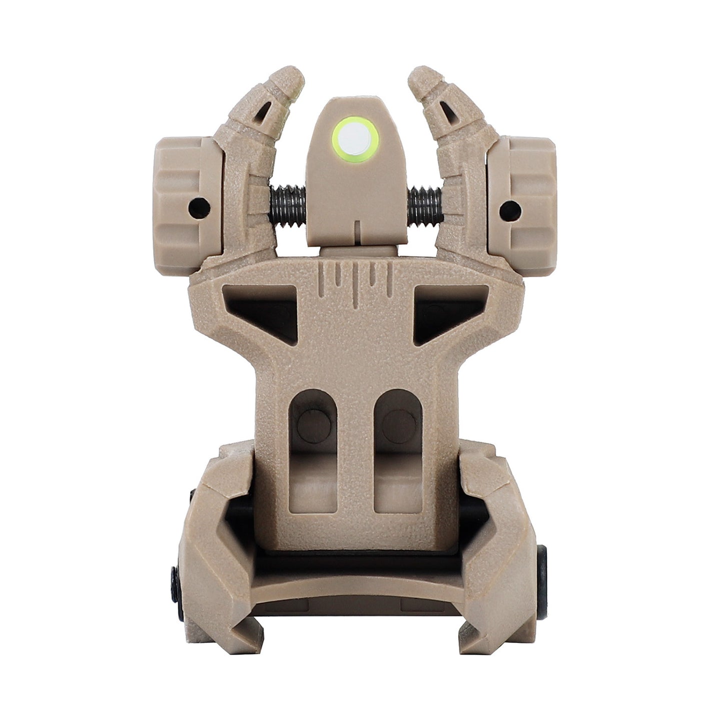 ohhunt® Fiber Optic Flip Up Sights Polymer - Beast Horn, FDE