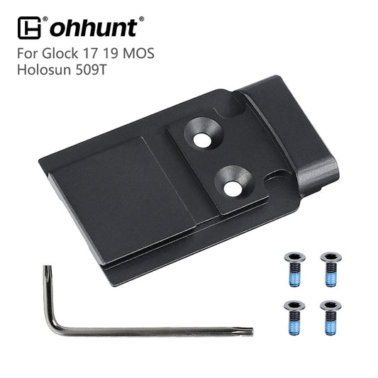 ohhunt® Red Dot Mounting Adapter Plate for Holosun 509T Glock 17 19 MOS