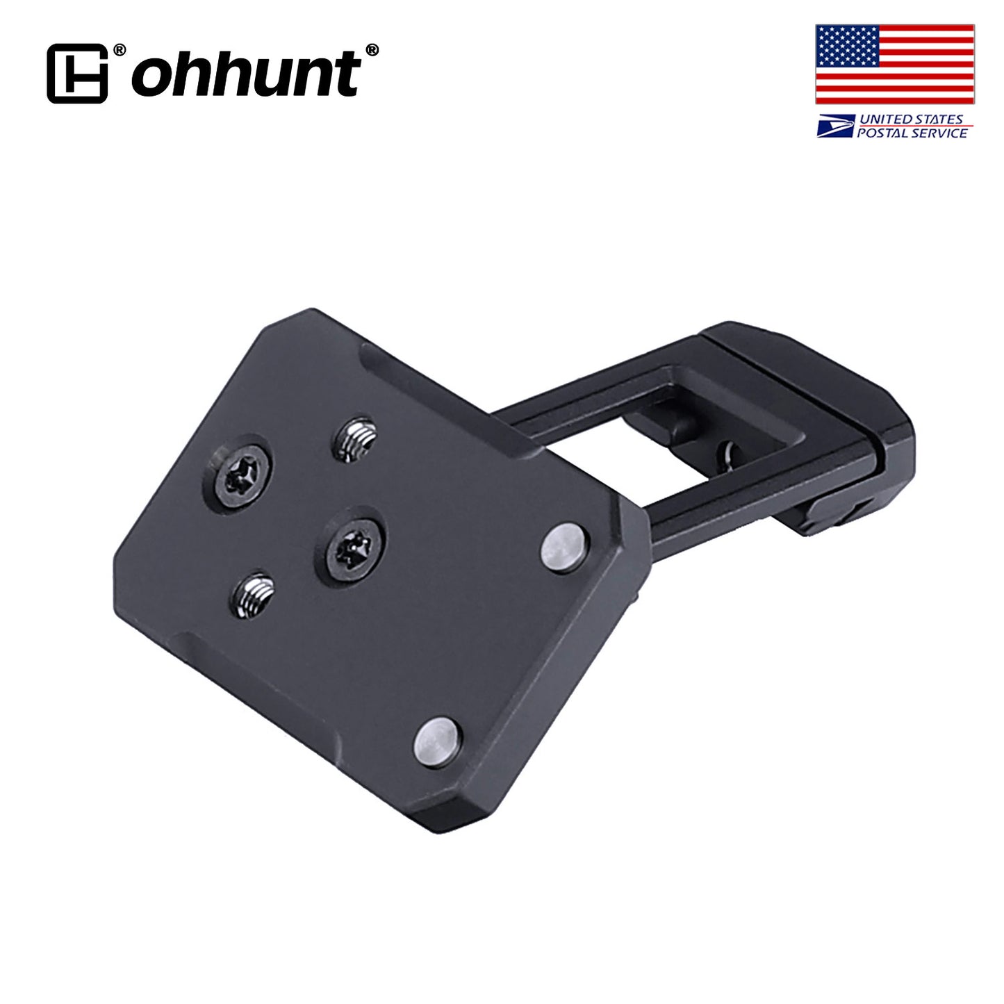 ohhunt® 45° Canted Picatinny Red Dot Adapter Plate fit for RMSc Footprint Optics
