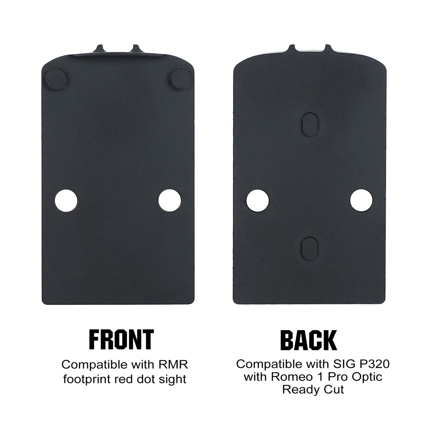 ohhunt® Red Dot Adapter Plate for SIG P320 with Romeo 1 Pro Optic Ready Cut Fit for RMR Footprint Optics