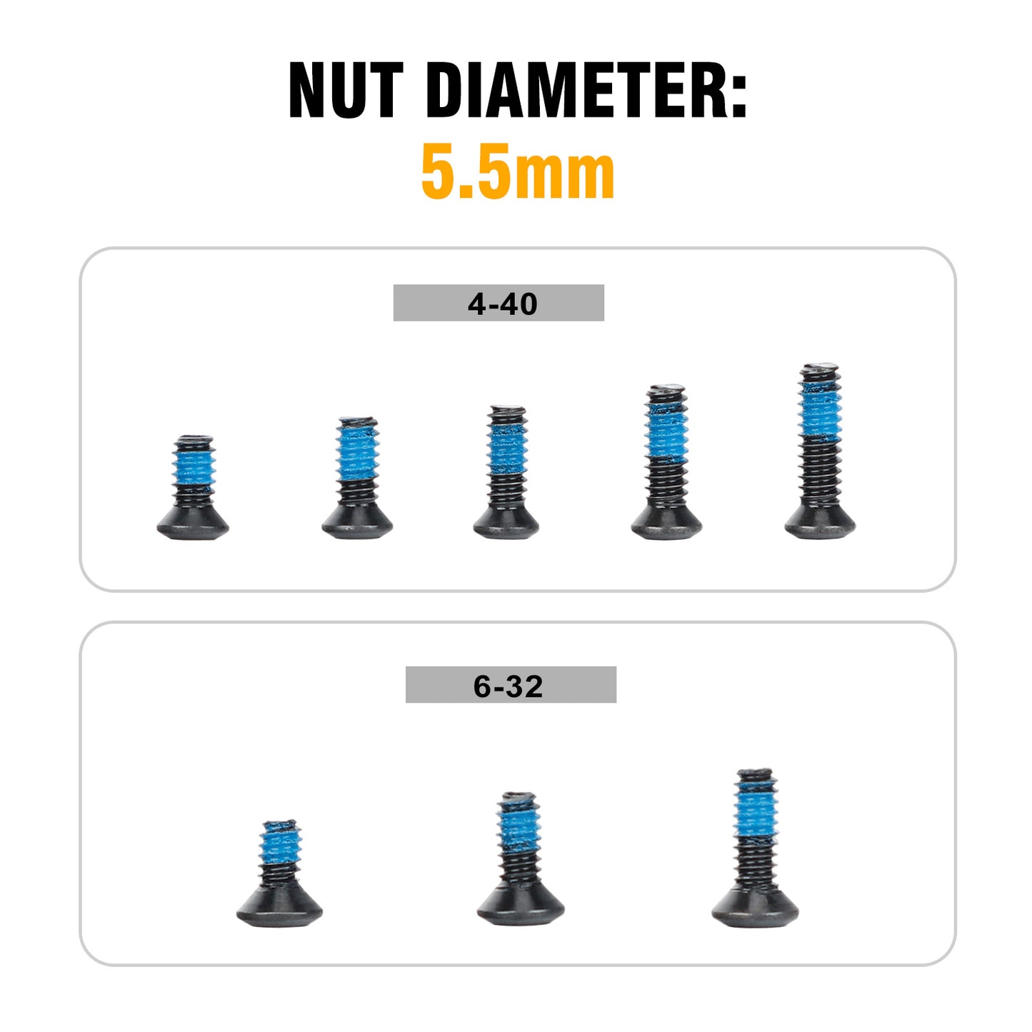 Red Dot Screw Pack Includes #6-32 and #4-40 Screws Compatibility with Optics and Mounts