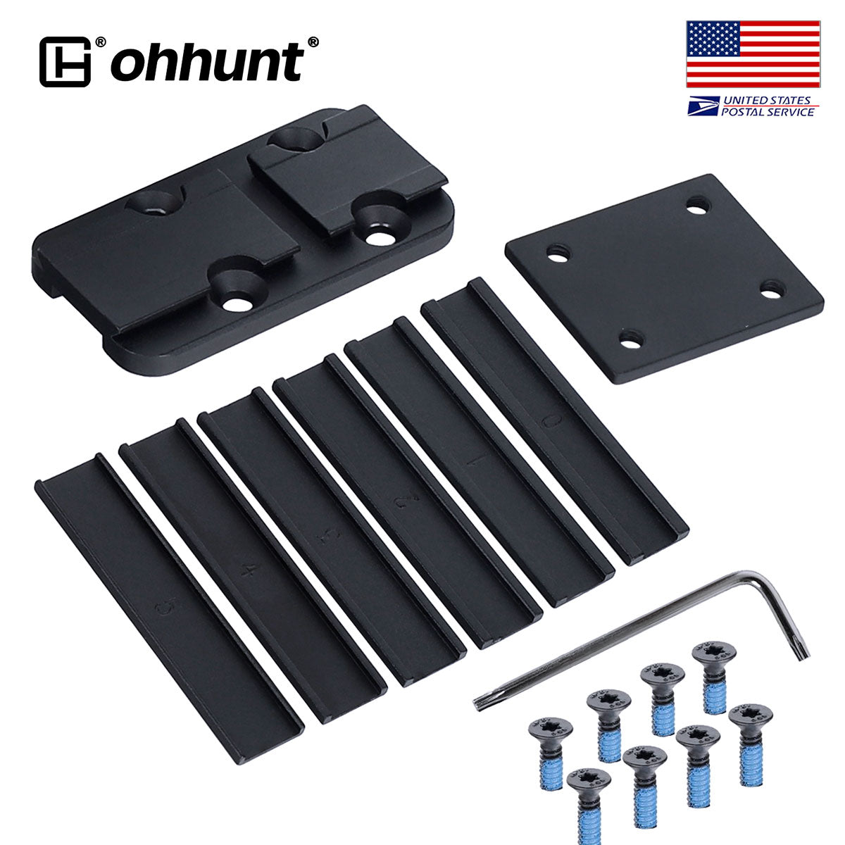 Rib Mount fit for Acro Footprint Red Dot Sight