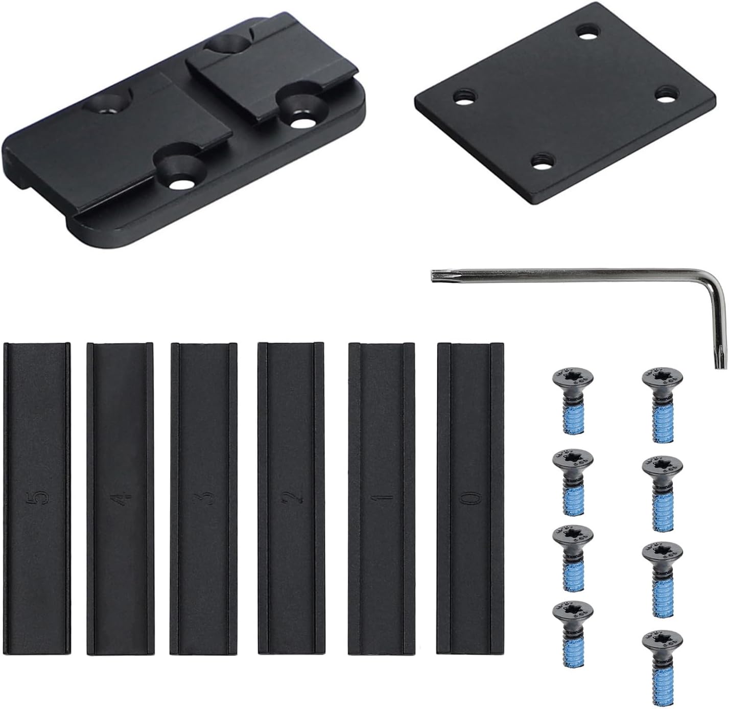 ohhunt® Shotgun Rib Mount Adapter Plate Compatible with Acro Footprint Red Dot Sight Aimpoint Acro P1/P2, ohhunt FB O4