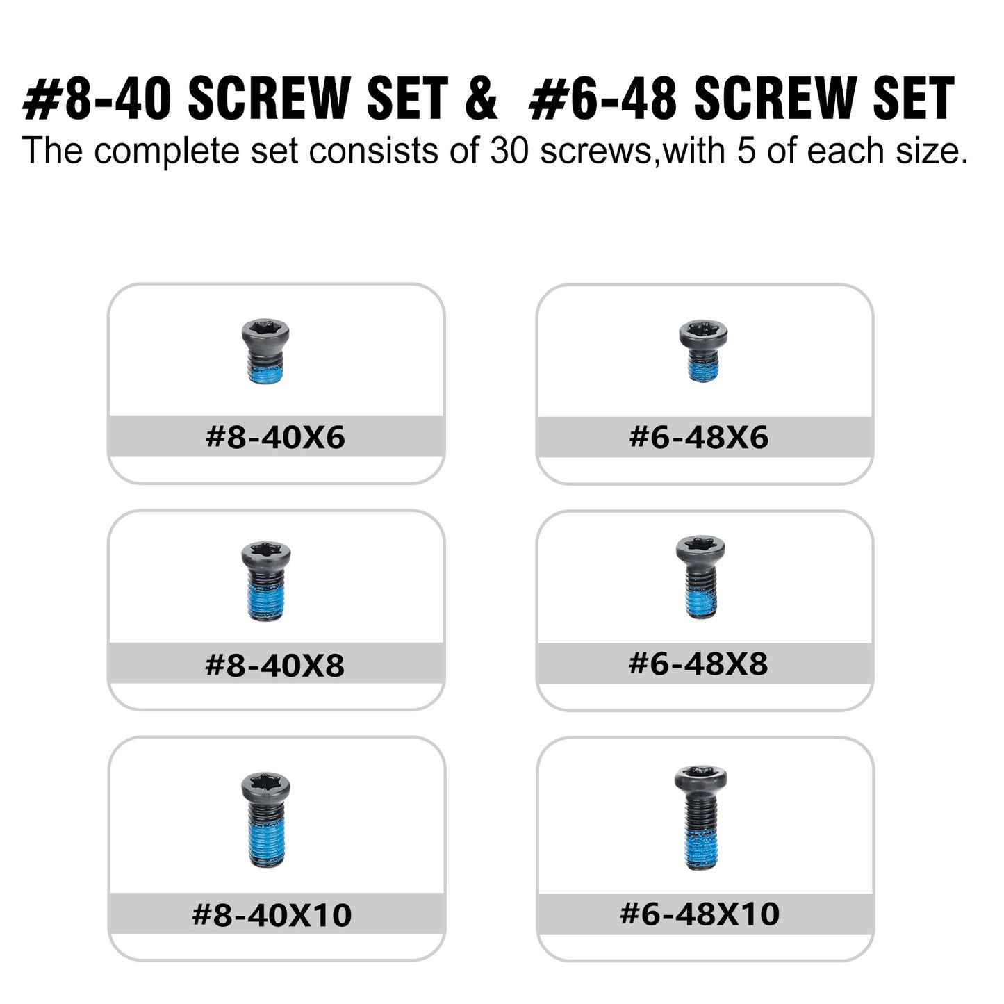 #6-48 Screw and #8-40 Screw