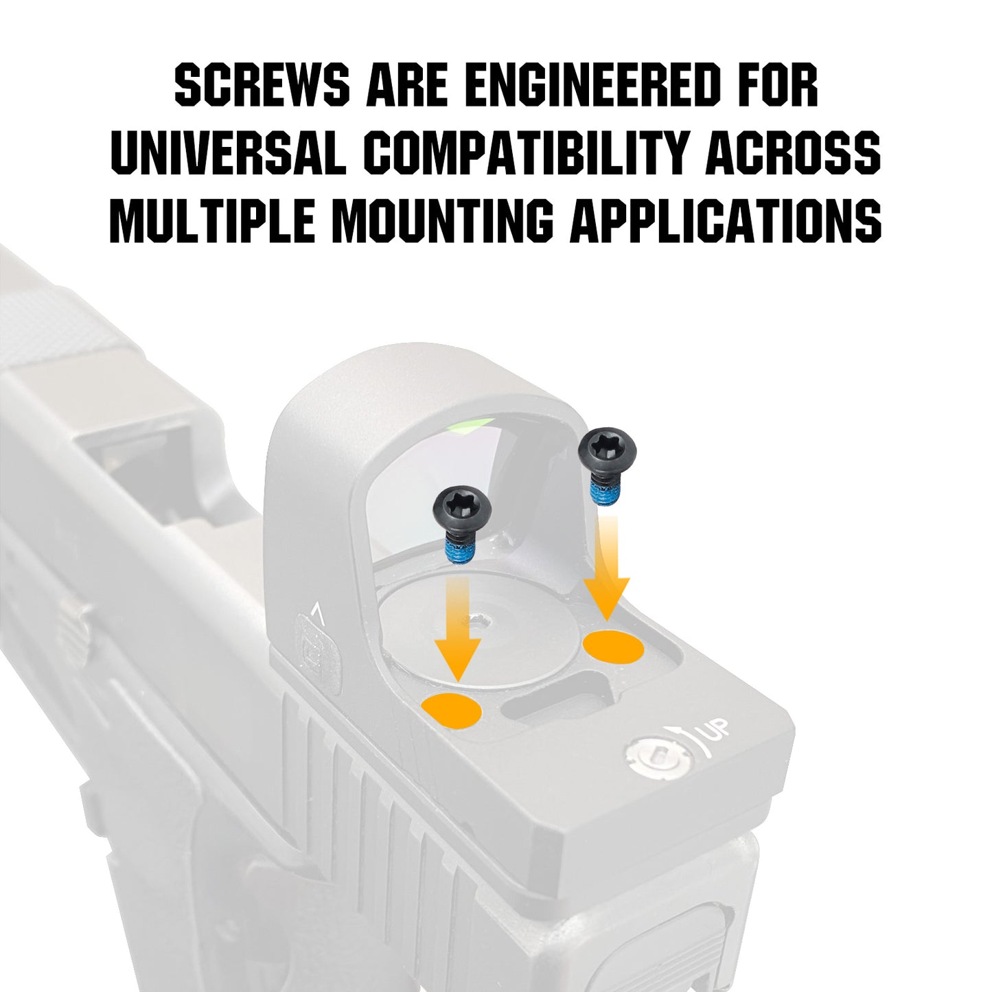 ohhunt® Red Dot Screws Set 68 Pcs Includes #6-48#4-40#6-32#6-40 M3 M3.5 M4 Screw