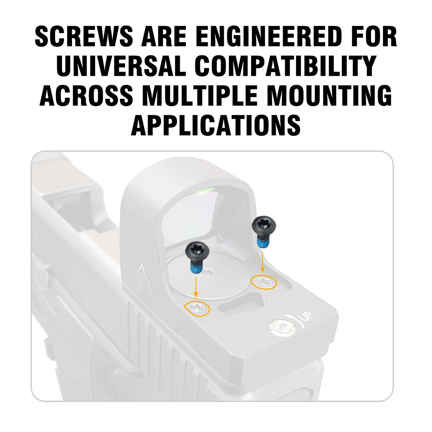 Replacement Red Dot Screws Set Includes #6-48#4-40#6-32#6-40 M3 M3.5 M4 Screws