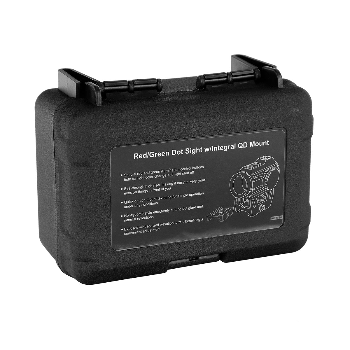 Ohhunt 1X25 2 MOA Red Green Dot Sight W/Integral QD Riser Mount & Low Profile Mount