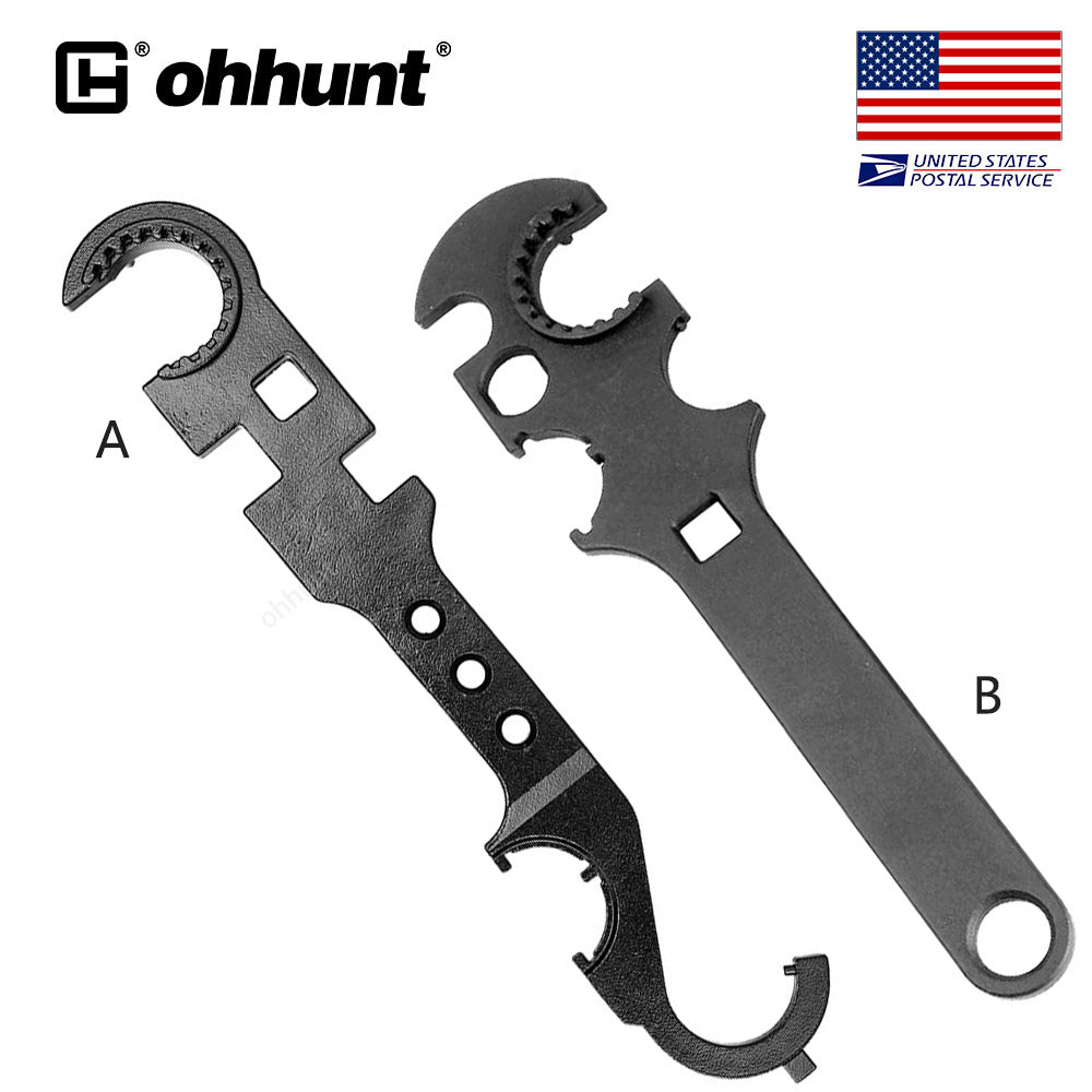 ohhunt® AR15 Armorer's Barrel Nut Castle Nut Wrench for M4 M16 MultiF