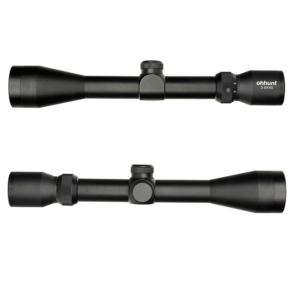 ohhunt® 3-9X40 Mil Dot Rifle Scope with Scope Rings for Hunting