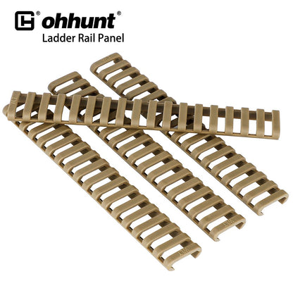 ohhunt® AR15 Picatinny Rail Covers Rubber Ladder Rail Panel 4PCs /set