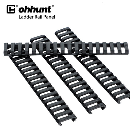 ohhunt® AR15 Picatinny Rail Covers Rubber Ladder Rail Panel 4PCs /set