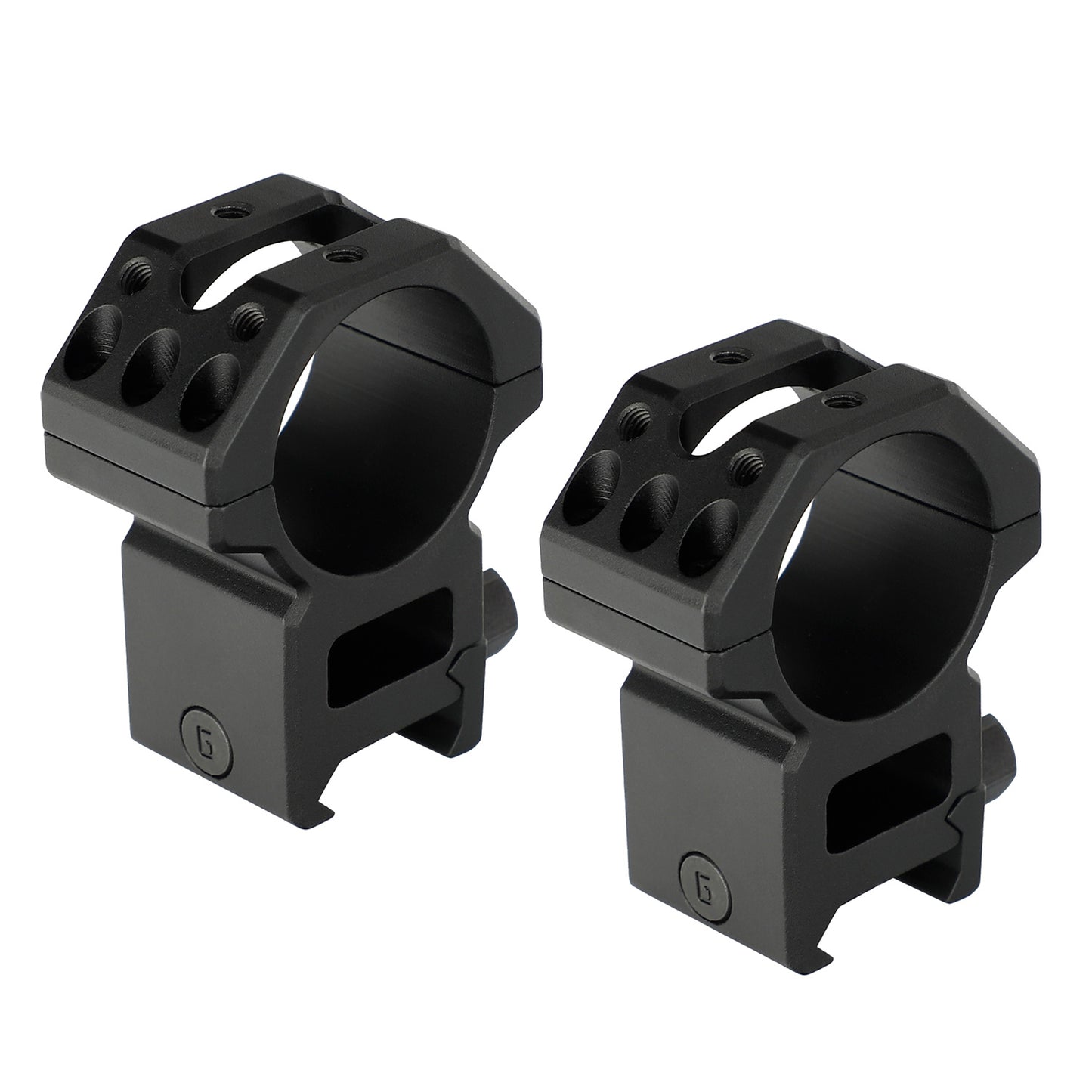 Ohhunt Anneaux de portée 1 pouce 30 mm avec base de rail Picatinny amovible à profil haut