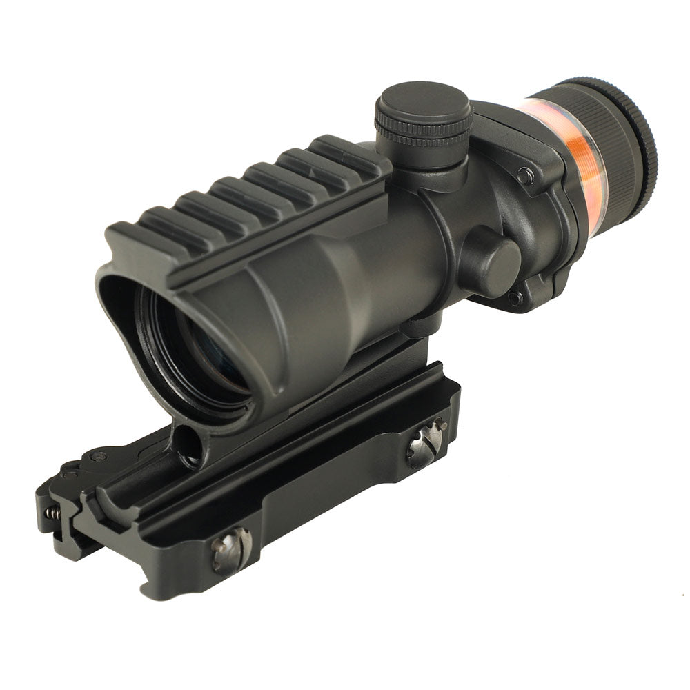 Ohhunt 4X32 Rifle Scope Vermelho Fibra Óptica Retículo Iluminado com Ajuste de Dioptria de Trilho Superior para Caça