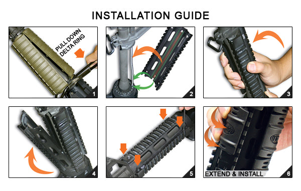 AR-15 7" Giảm chiều dài carbine trong Quad Rail Handguard