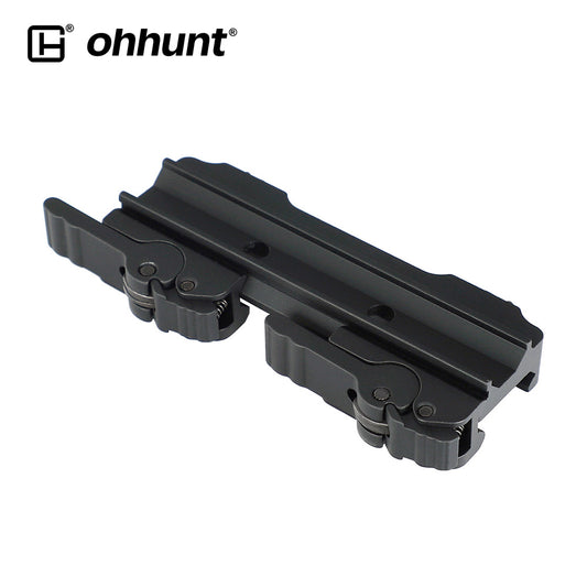 ohhunt® Slide-to-Side Quick Release/Detach Scope Mount for Picatinny Rail Fiber Optic Sight