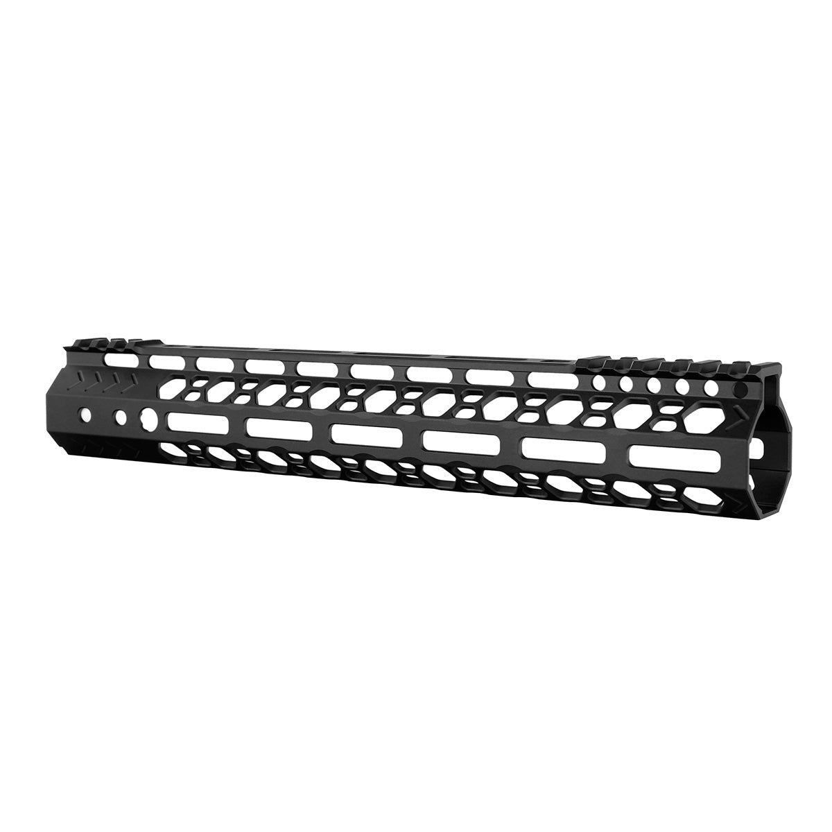 ohhunt AR-15 12" Ultra Light Hex Free Float M-lok Handguard with Steel Barrel Nut