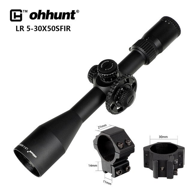 ohhunt® LR 5-30x50 SFIR Long Range Rifle Scope Tactical Riflescope