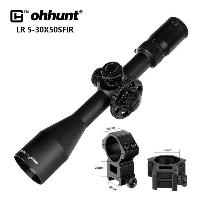 ohhunt® LR 5-30x50 SFIR Long Range Rifle Scope Tactical Riflescope