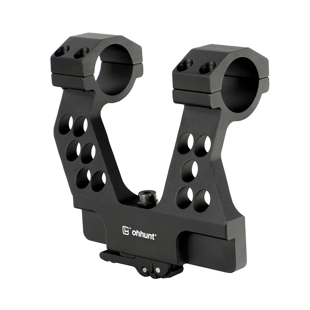 ohhunt Quick Detach System AK-Seitenschienen-Zielfernrohrhalterung mit integriertem Reduzierring für AK47 AK74