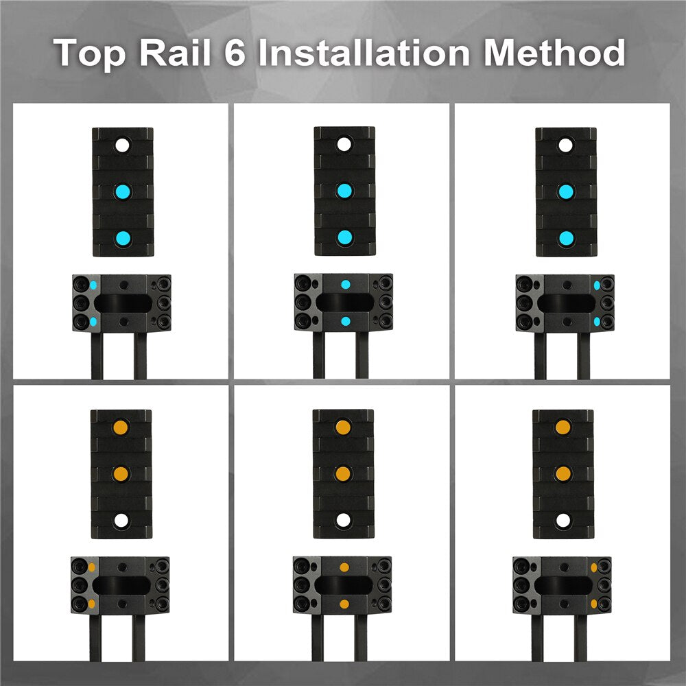 ohhunt® Suporte Picatinny de 1 peça de 1 polegada e 30 mm com kit indicador de cosseno de ângulo Bubb nível dois trilho superior