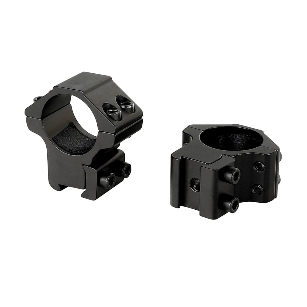 ohhunt® 11mm 3/8" Dovetail Scope Rings 1 inch Dia with Stop Pin Med Profile 2PCs