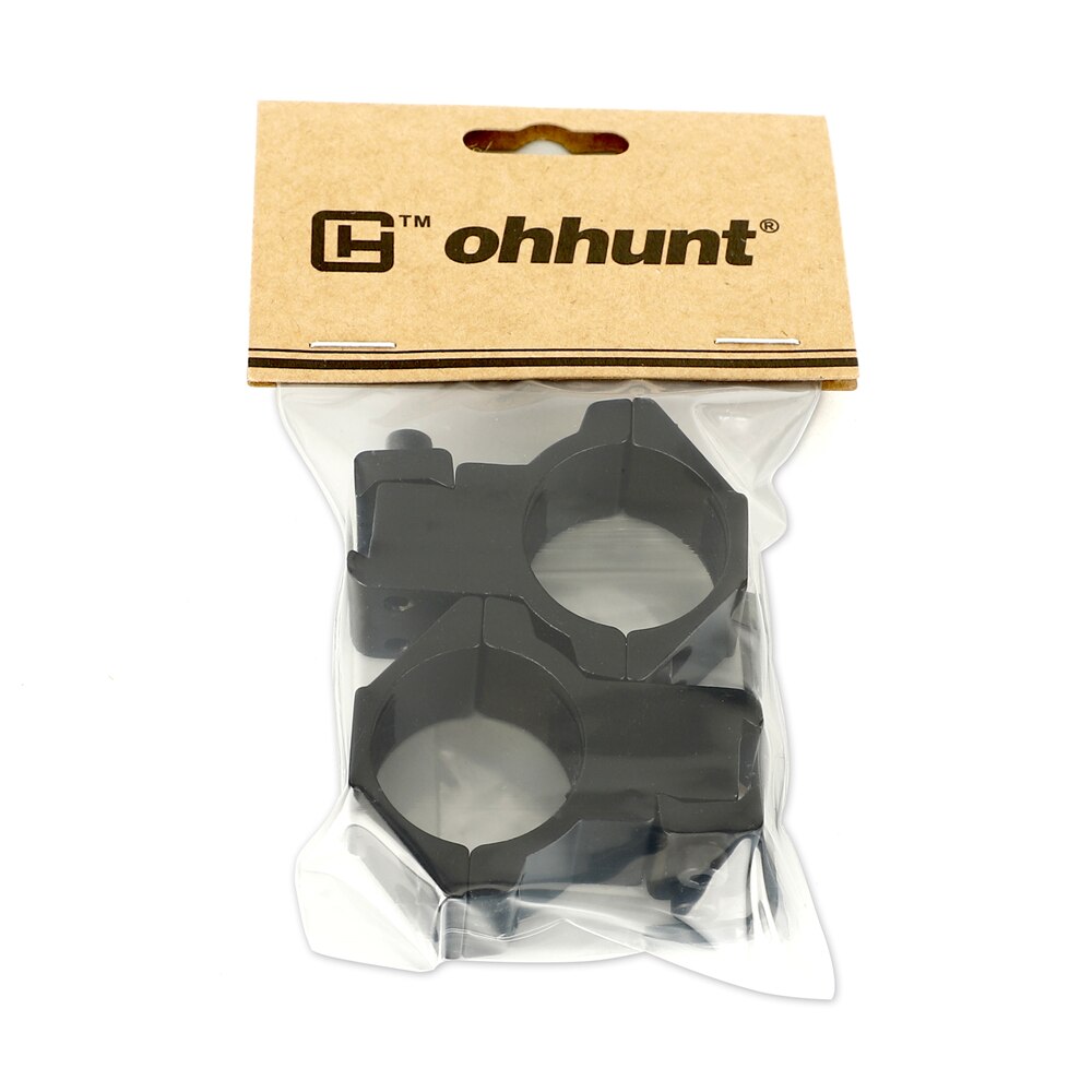 ohhunt 30mm Diameter 11mm Dovetail Scope Rings w/Stop Pin - High Profile