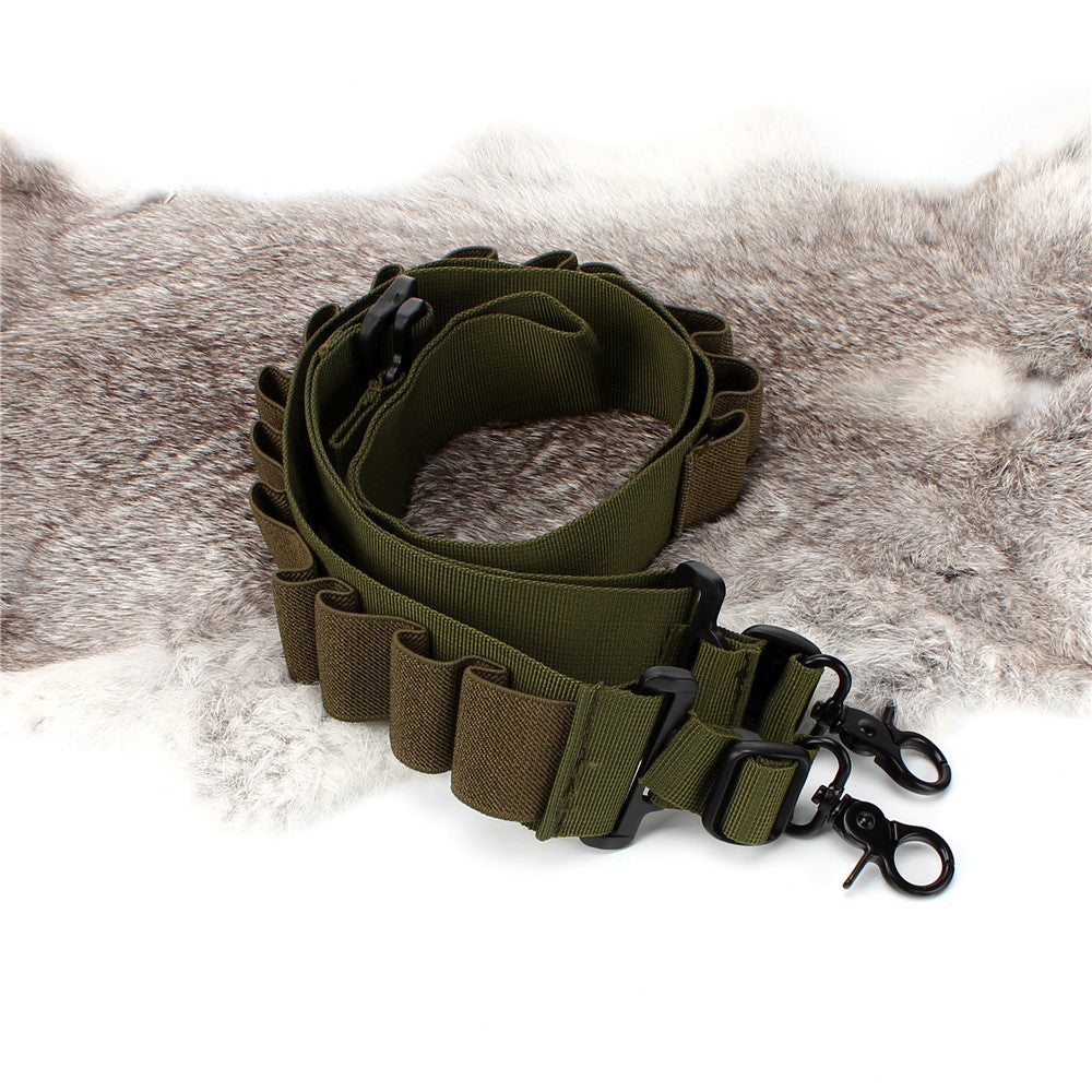 Ohhunt Nylon réglable 12Ga 20Ga fusil de chasse élingue 15 coque ronde porte-cartouche cartouche munitions deux points chasse pistolet accessoires